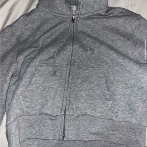 John Galt/Brandy Melville light gray zip up jacket